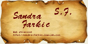 Sandra Farkić vizit kartica